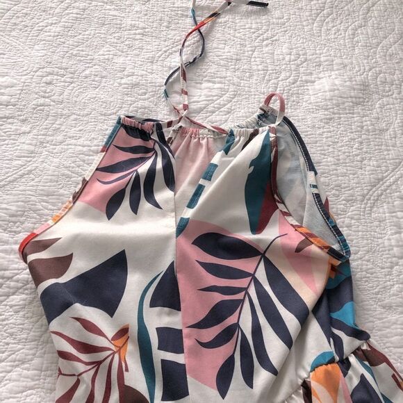 Super cute summer tropical Halter Dress cc - Picture 3 of 12